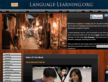 Tablet Screenshot of language-learning.org
